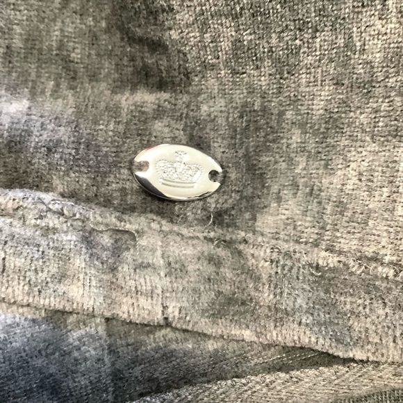 JUICY COUTURE Women’s Y2K Velour Gray Hoodie Poncho - Size: Small - Picture 7 of 7